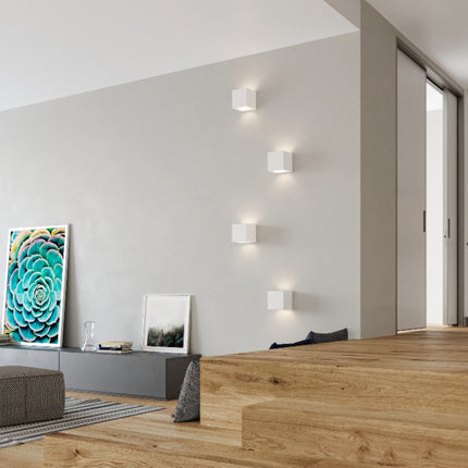 Lámpara de pared de cubo de cerámica