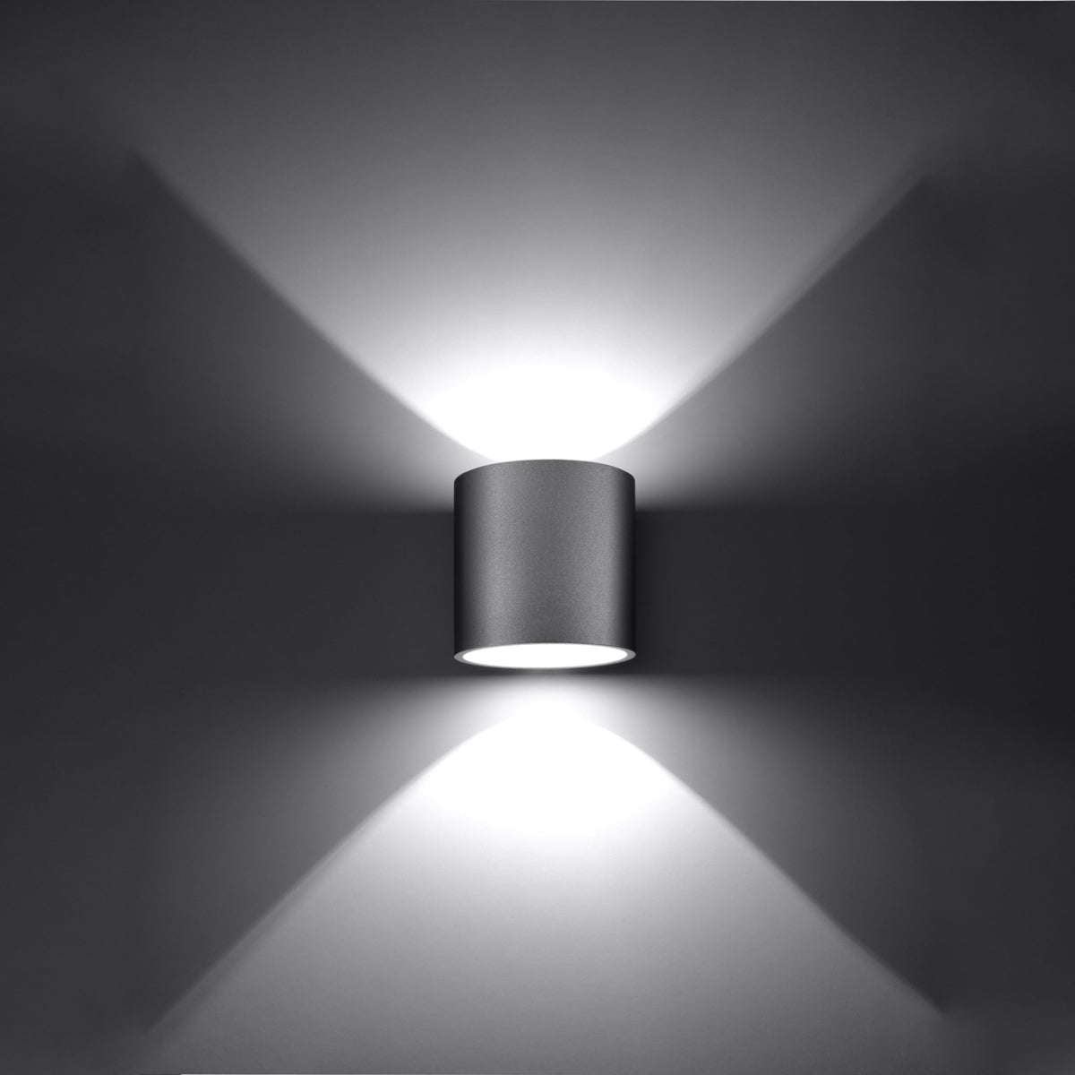 Cylindrical Wall Light Grey