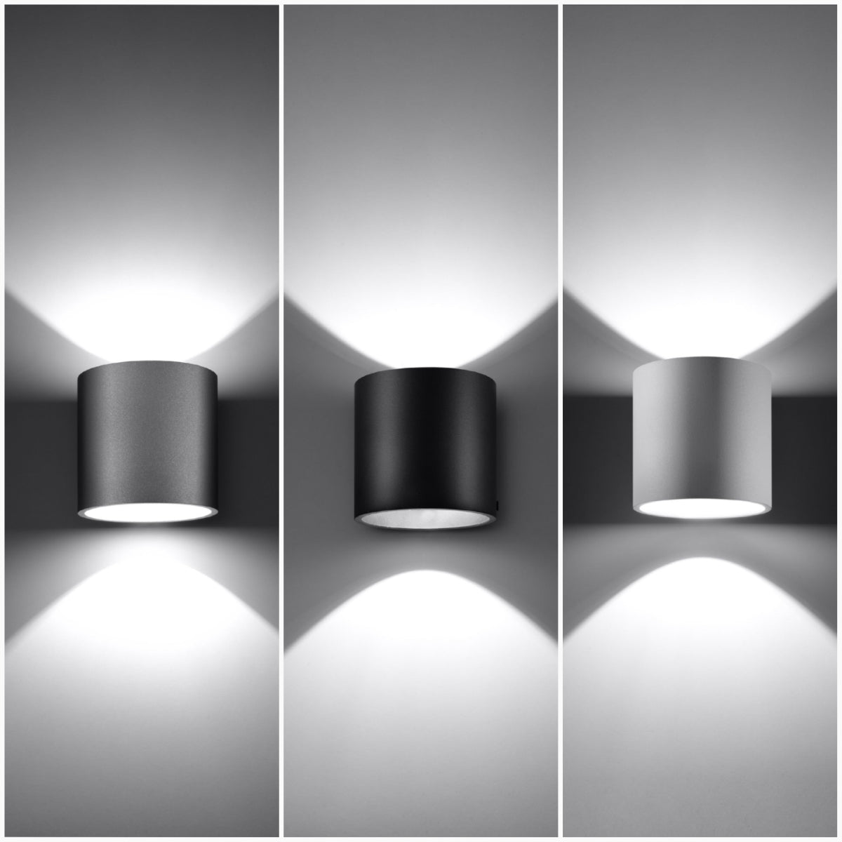 White Cylindrical Wall Light
