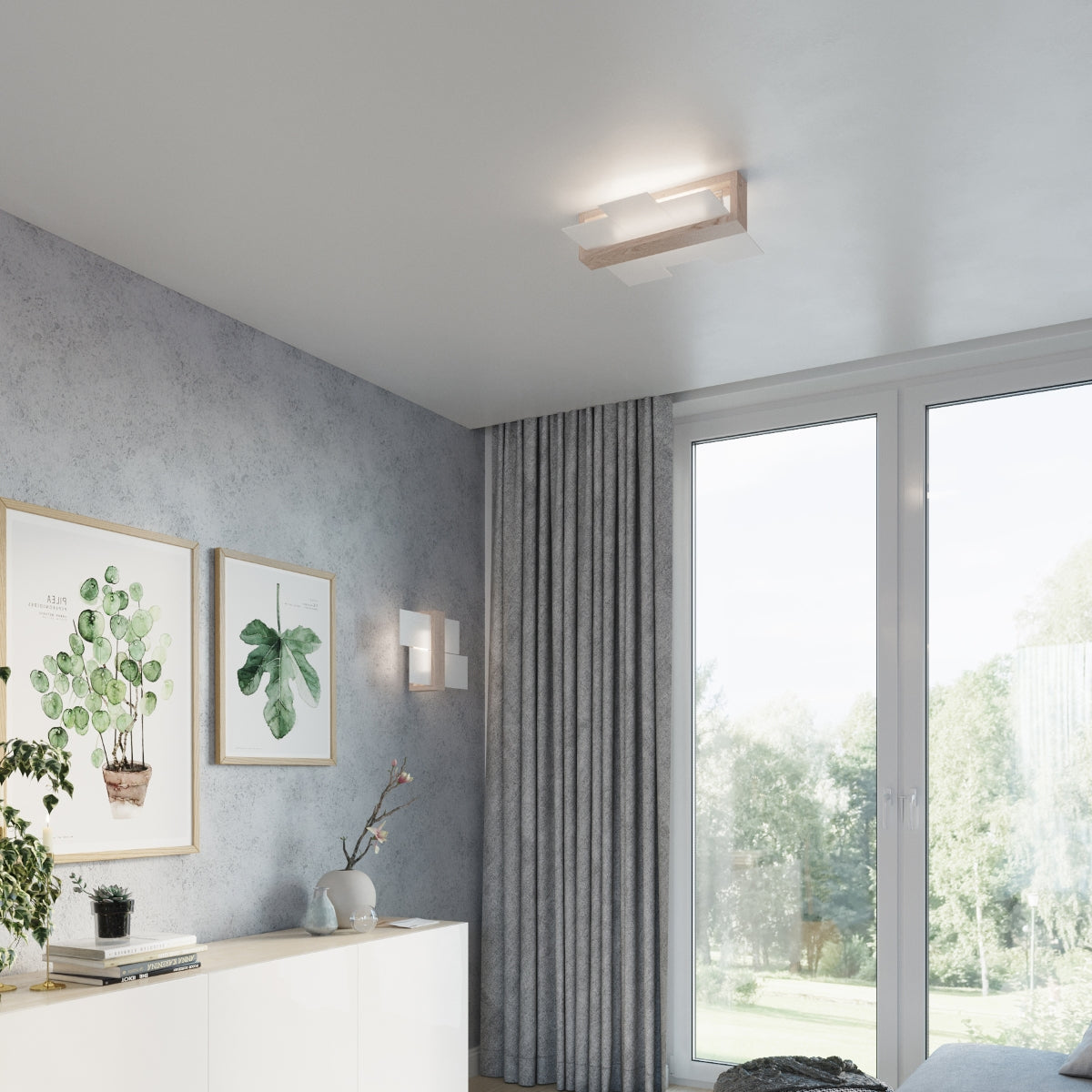 Wall Mounted Horizontal Wood Panels