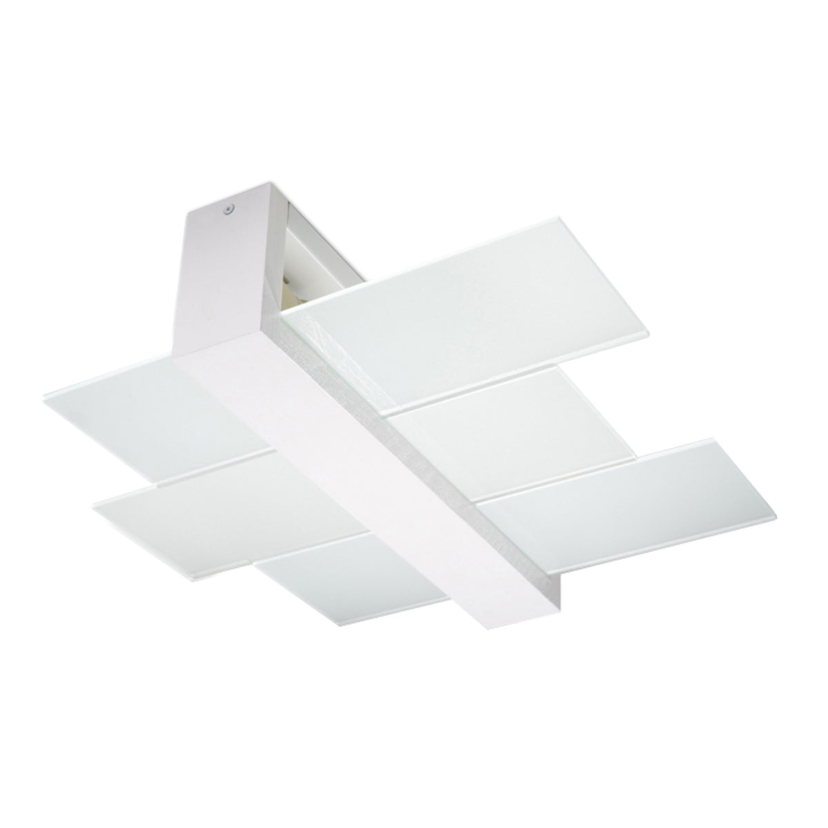 Plafonnier Triple Panneaux Horizontal Blanc