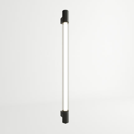 Schwarze Röhrenlicht-Wandlampe