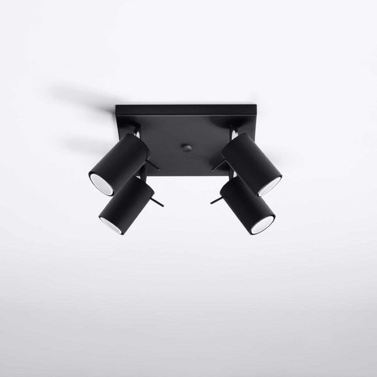 Black 4 LED Directional Ceiling Light