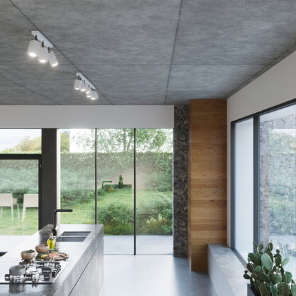 Aplique de pared direccional cuadrado LED blanco