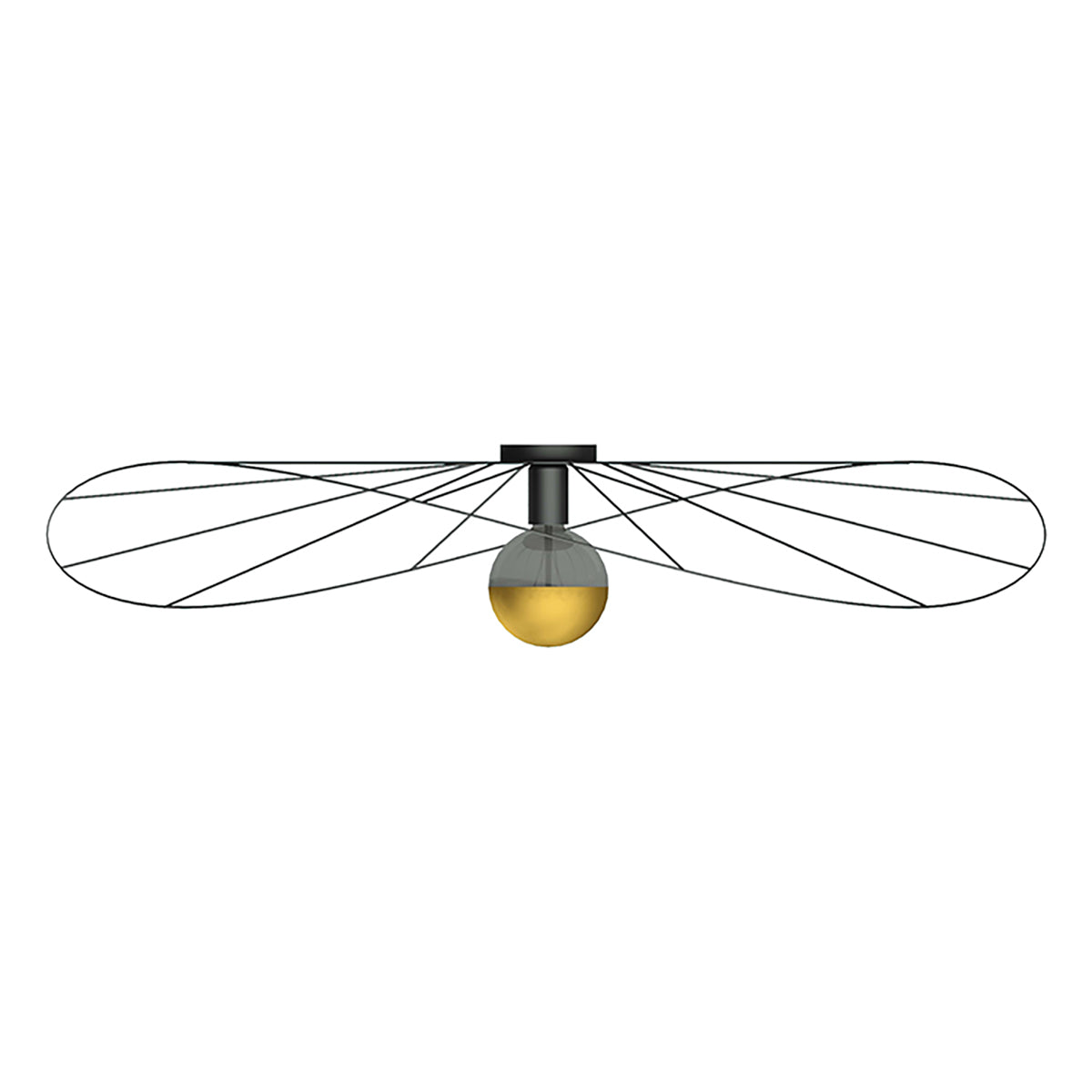 Runde modulare Wand-/Deckenleuchte 110 cm