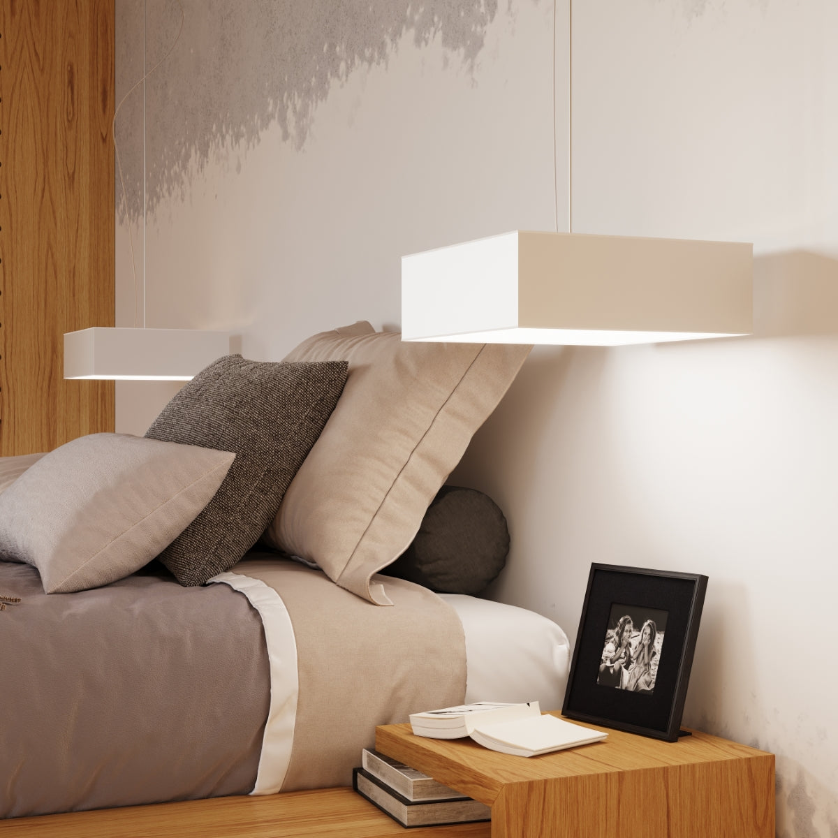 Plafonnier Plateforme Carré 25 blanc