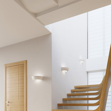 Ceramic Half Bowl Wall Light