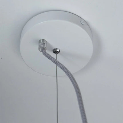 Lámpara colgante Verona, cristal estriado transparente, Ø35 cm