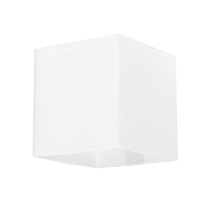 Würfelförmige Wandleuchte aus Glas