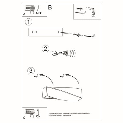 Petit Sigma Creative Keramik-Wandleuchte