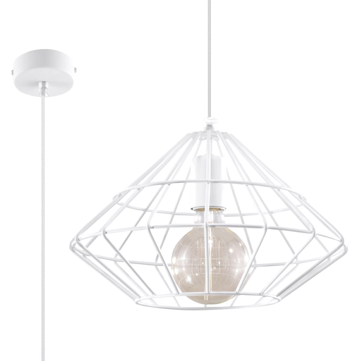 Umberto white pendant lamp