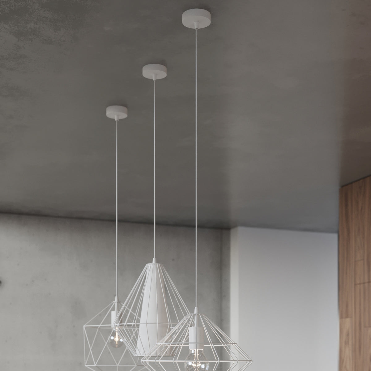 Umberto white pendant lamp