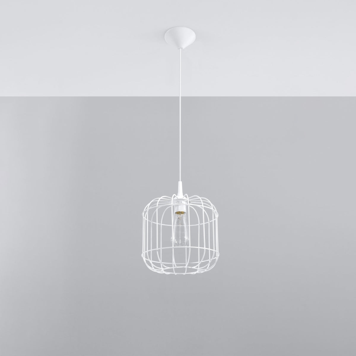 Celta white hanging lamp
