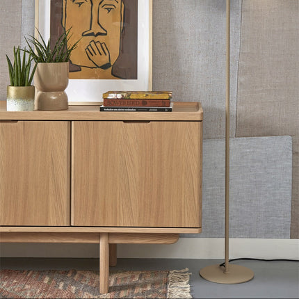 Lámpara de pie Salamanca Hierro Arena con Doble Pantalla 145 cm