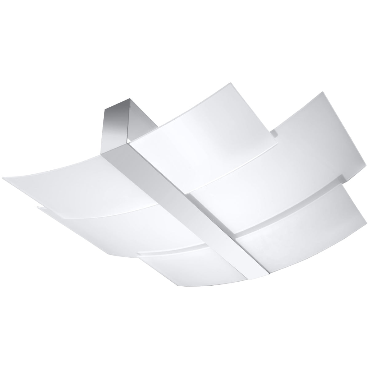 Triple Curved Chrome Ceiling Light