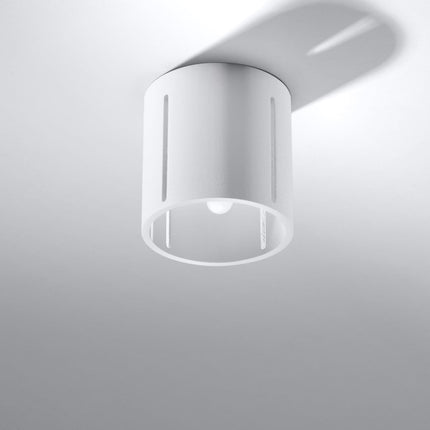 Lámpara de techo nórdica de taza blanca