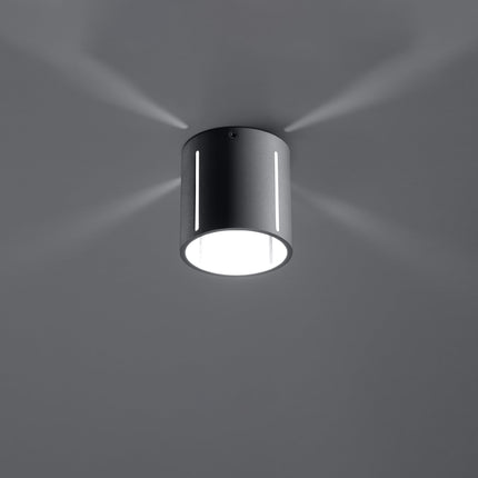 Lámpara de techo nórdica de taza gris