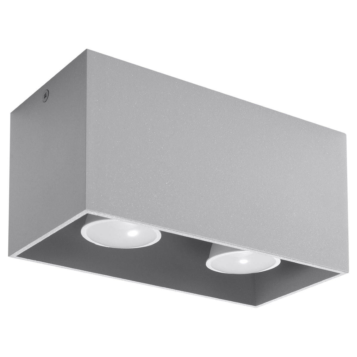 Plafonnier Rectangle LED gris