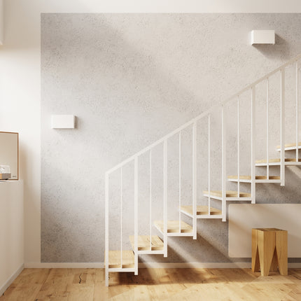 Weiße minimalistische Wandplattenleuchte