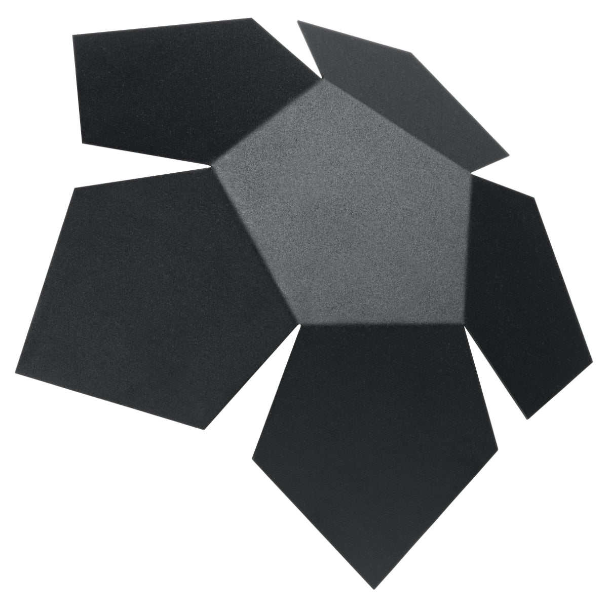 Applique Géométrique Pentagone noir