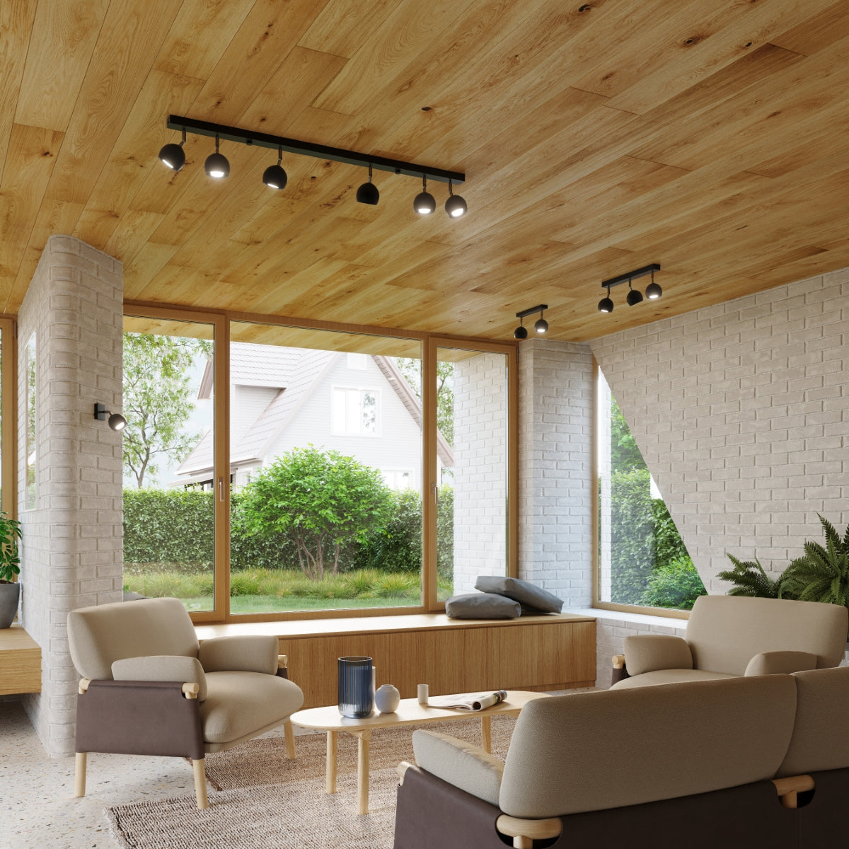 Plafonnier Oculaire LED 4 noir