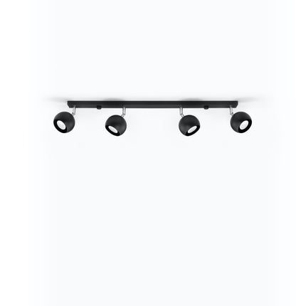 Ocular LED-Deckenleuchte 4L schwarz