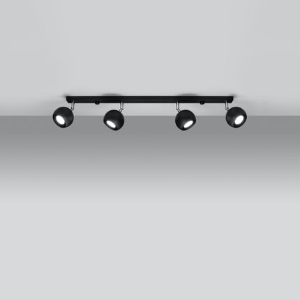 Ocular LED-Deckenleuchte 4L schwarz
