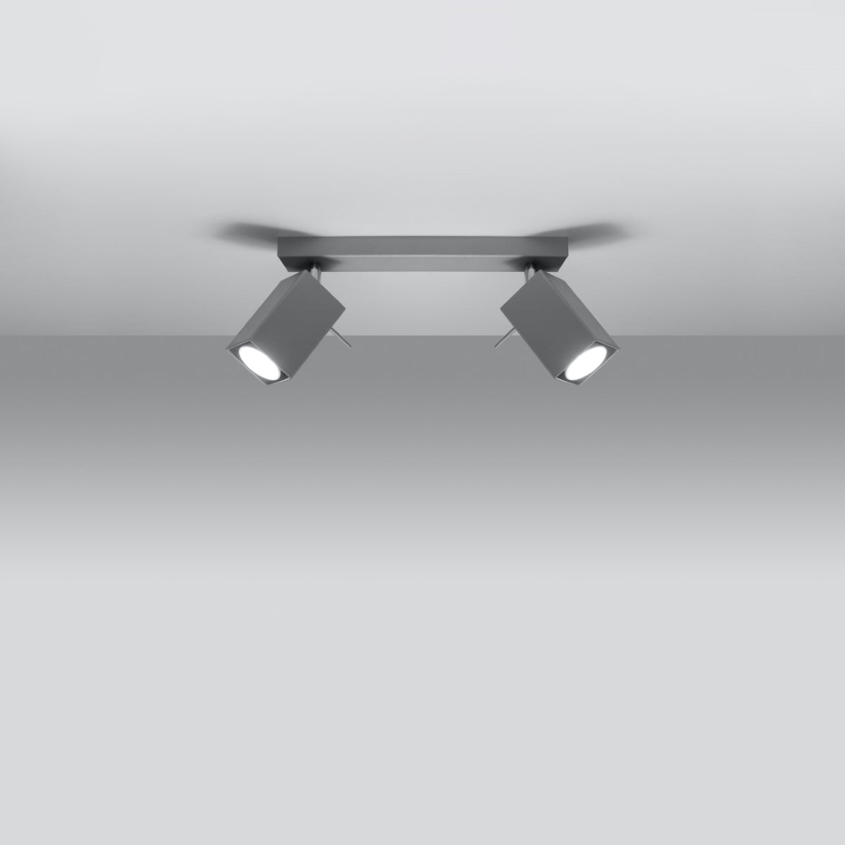 Directional Ceiling Light Square 2 gray
