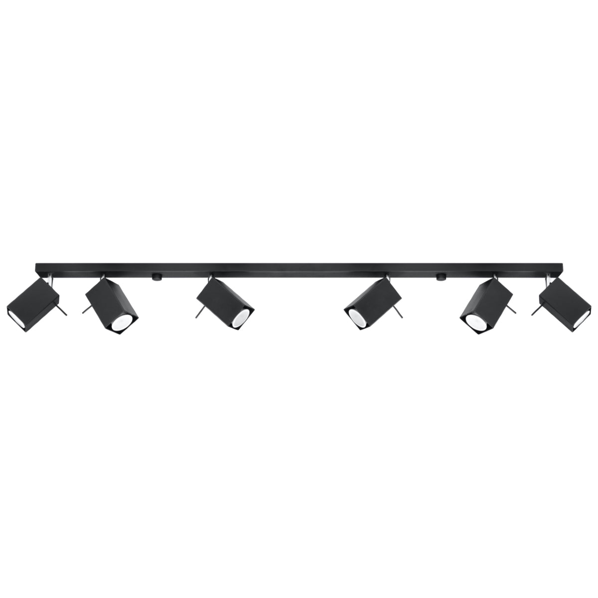 6L Black Square Directional Ceiling Light