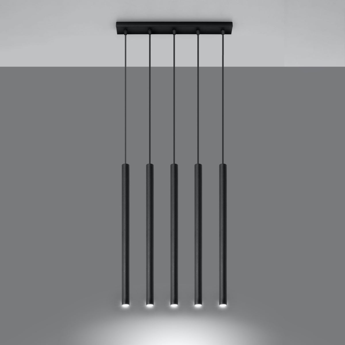 Lampe pendante Halo 5 noir
