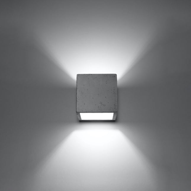 Concrete LED Cube Wall Light