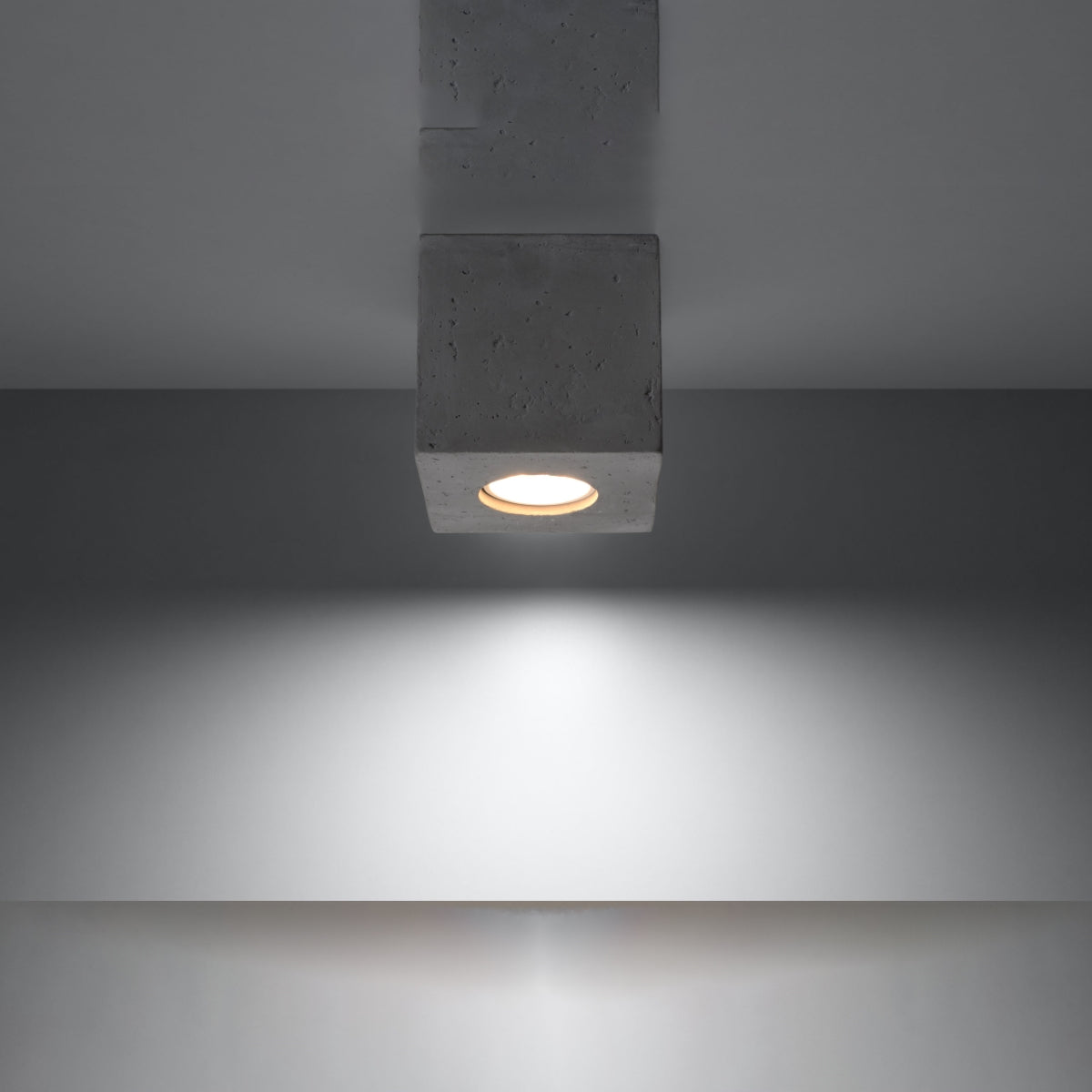 Concrete LED Cube Ceiling Light