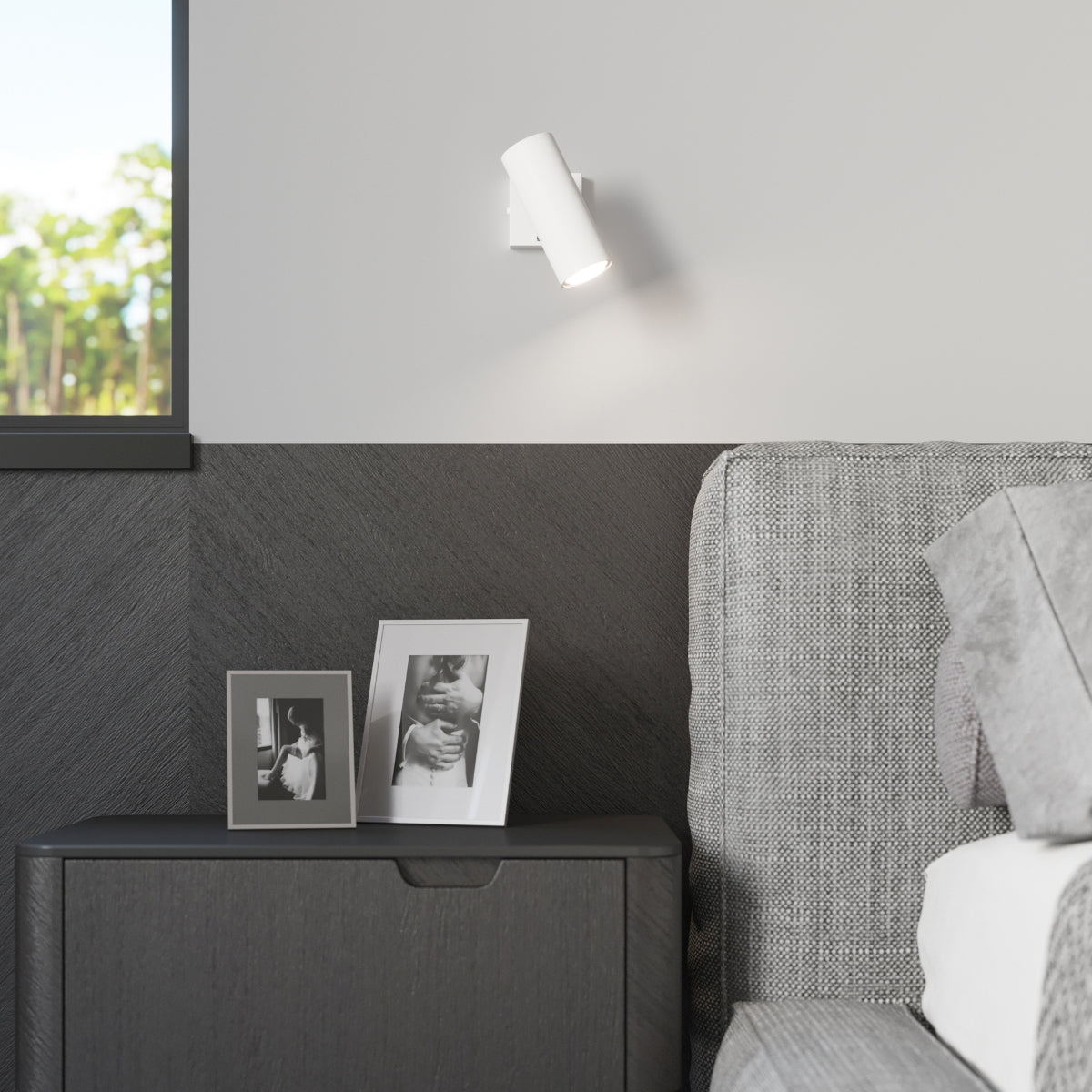 Plafonnier Tube Ajustable 2 blanc