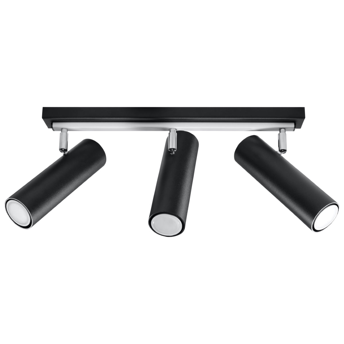 Plafonnier Tube Ajustable 3 noir