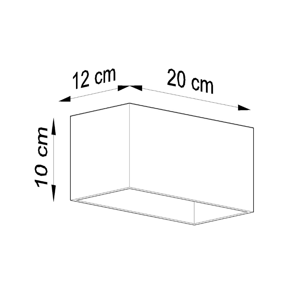 Applique Cube LED MAXI noir