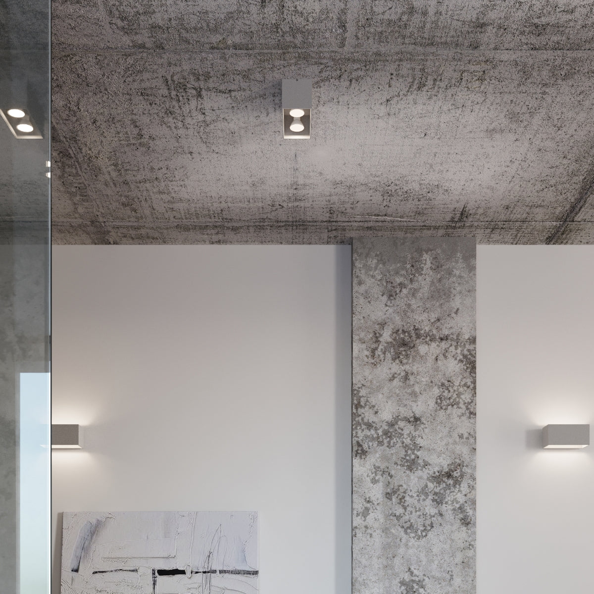 Applique Cube LED MAXI noir