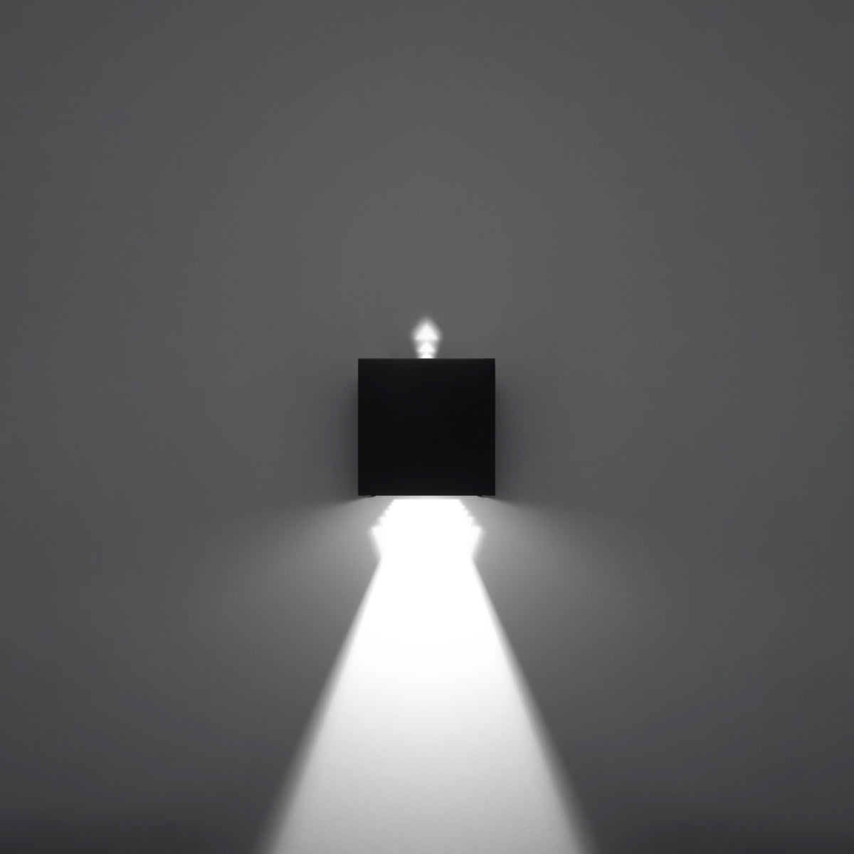 Black Square LED IP54 Wall Light
