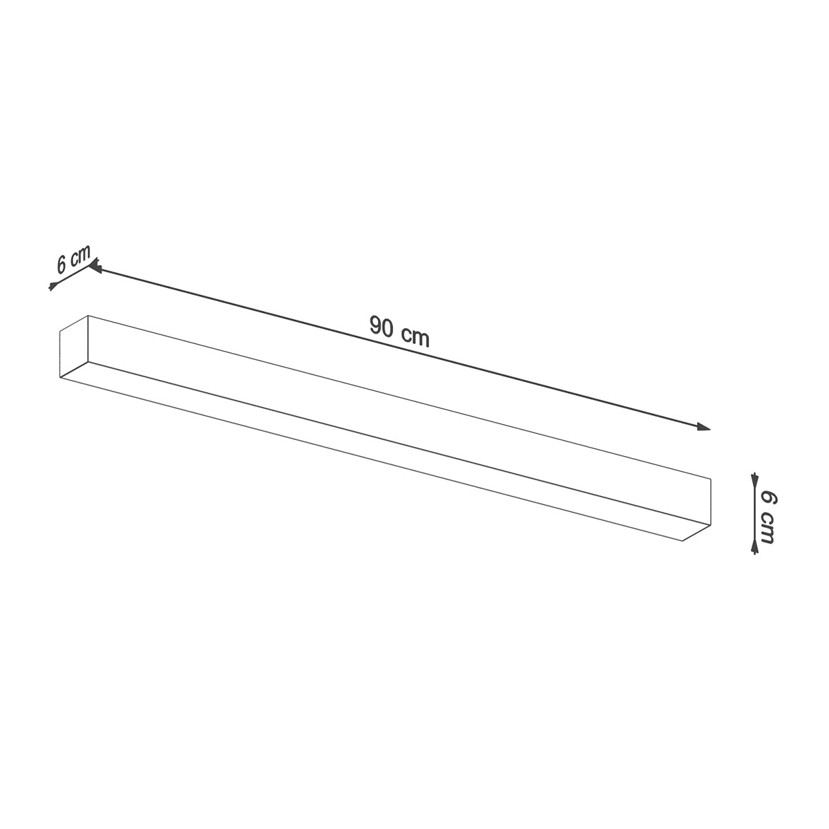 Applique Barre Moderne 90 blanc