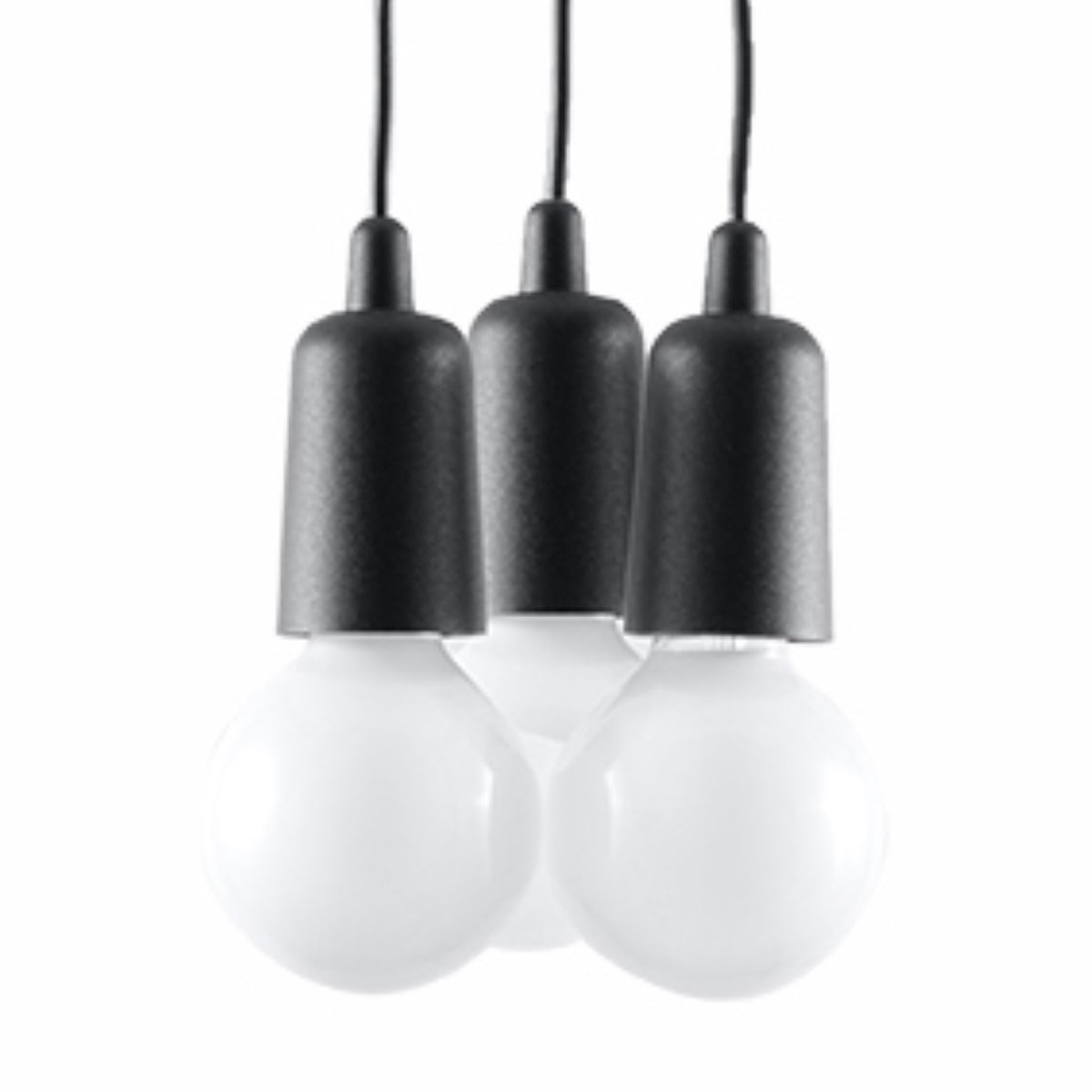 Lampe pendante Ligne Pure 3 noir