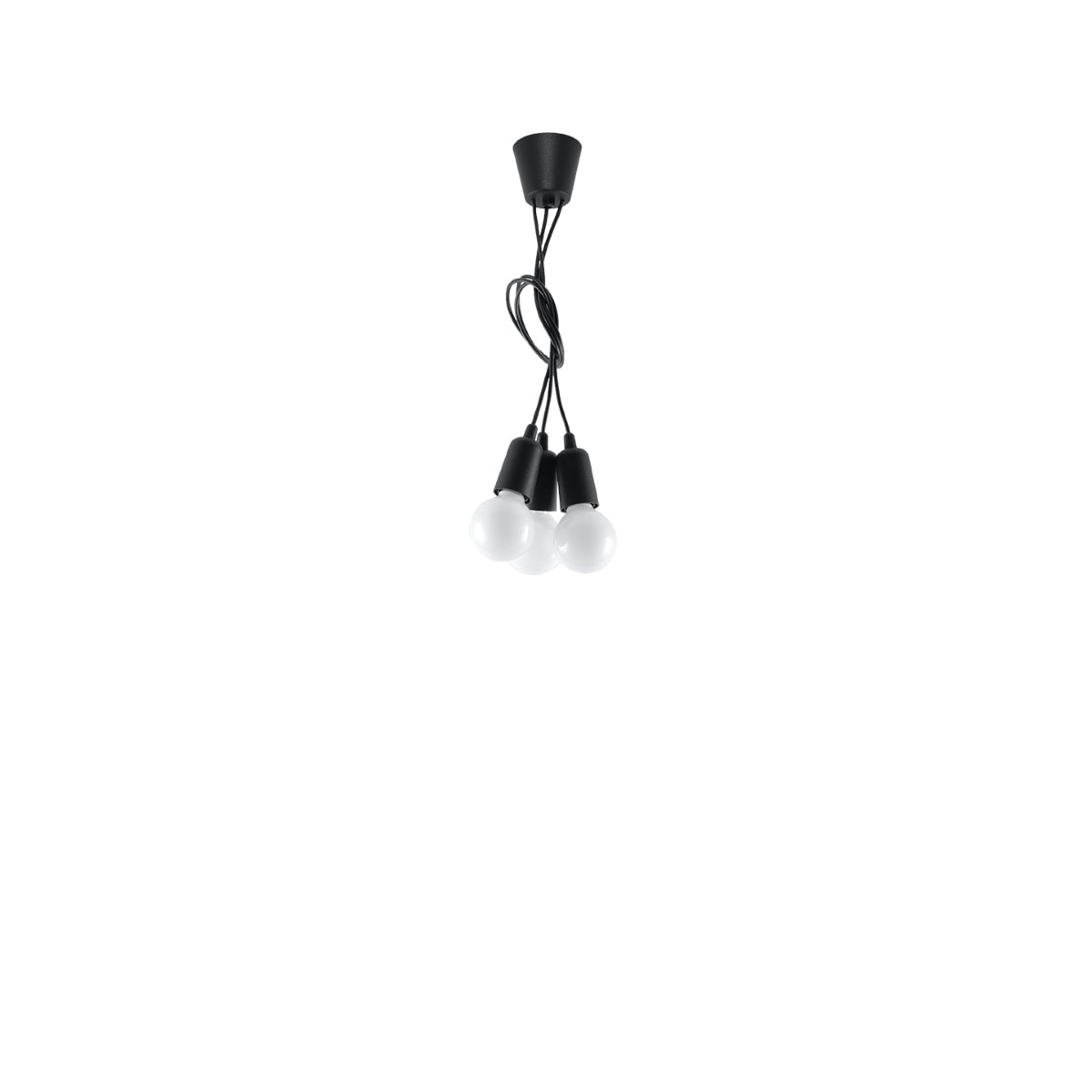 Lampe pendante Ligne Pure 3 noir