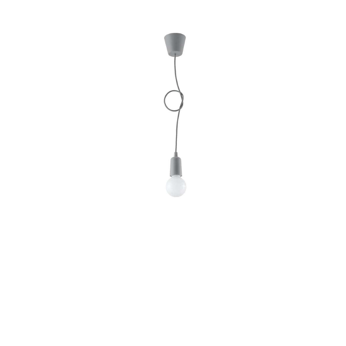 Lampe suspendue Ligne Pure 1 gris