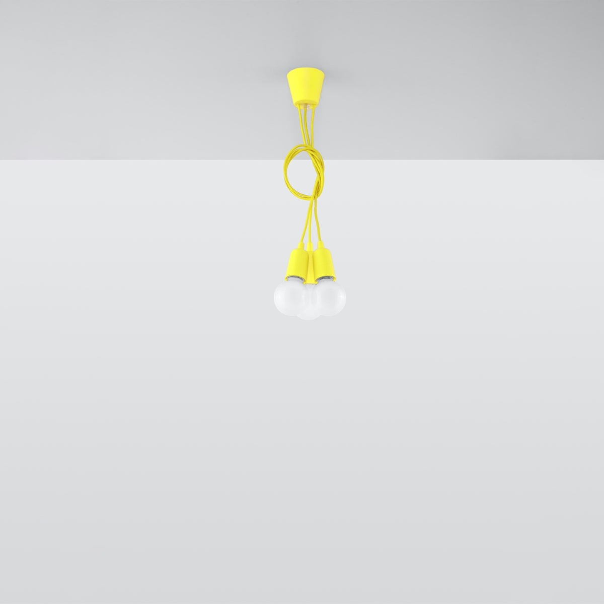 Lampe pendante Ligne Pure 3 jaune