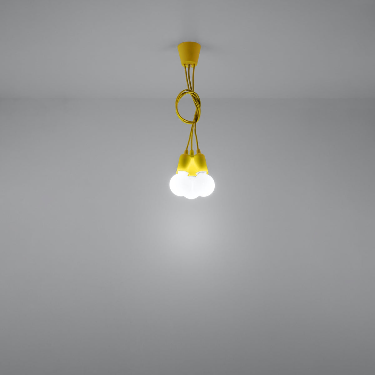 Lampe pendante Ligne Pure 3 jaune