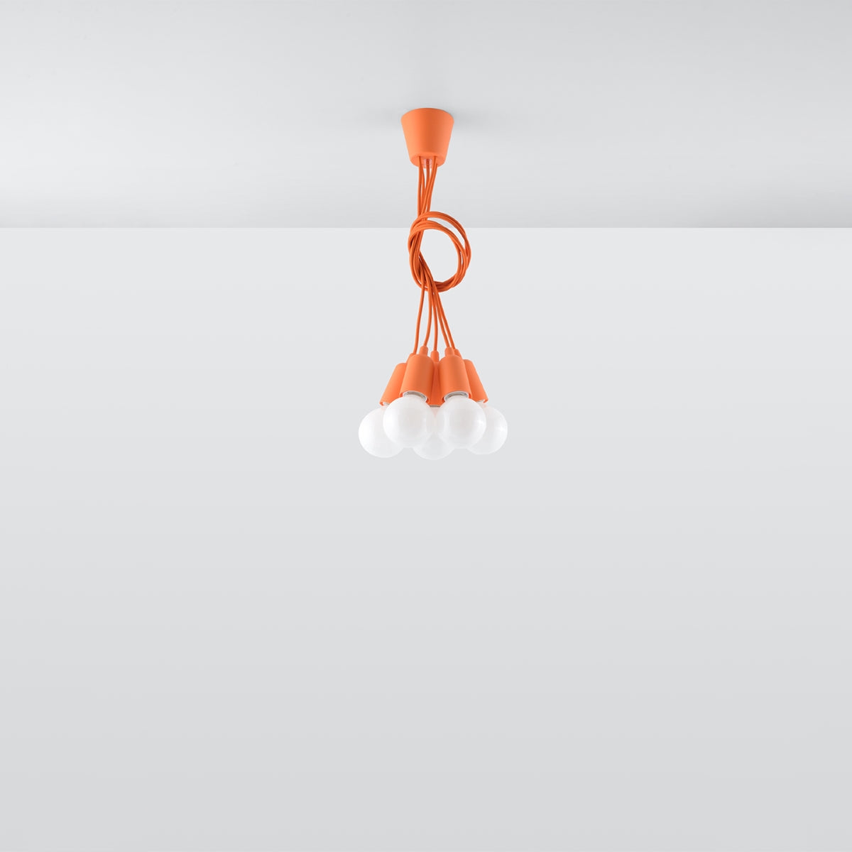 Lampe pendante Ligne Pure 5 orange