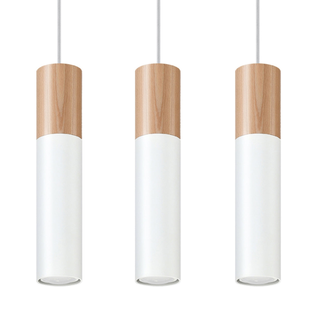 Lampe pendante Bicolore 3 blanc