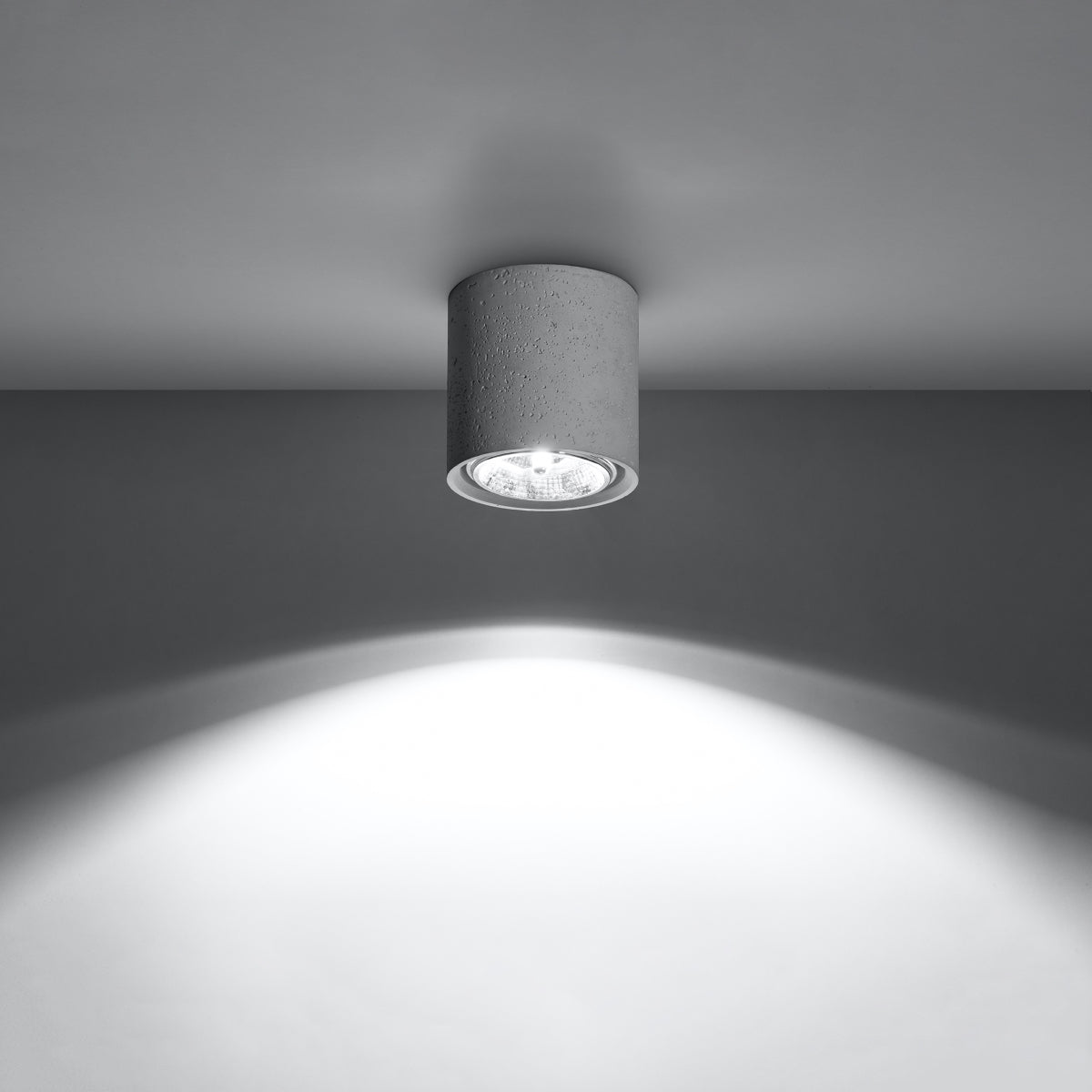 Solid Chic Concrete Ceiling Light
