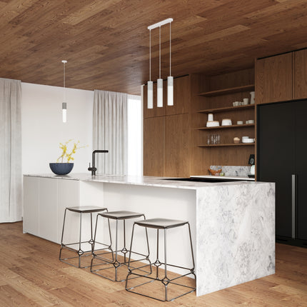 Column 1 white hanging lamp