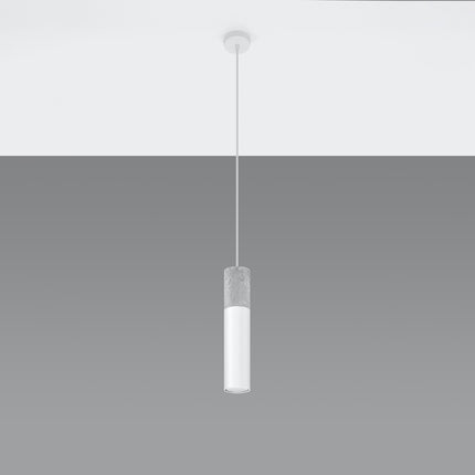 Column 1 white hanging lamp