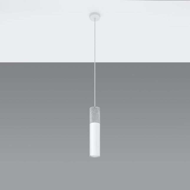 Column 1 white hanging lamp