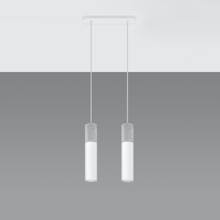 Column 2 white hanging lamp